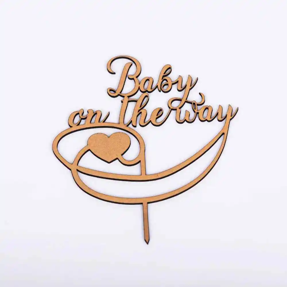 Baby on the Way-MDF Topper